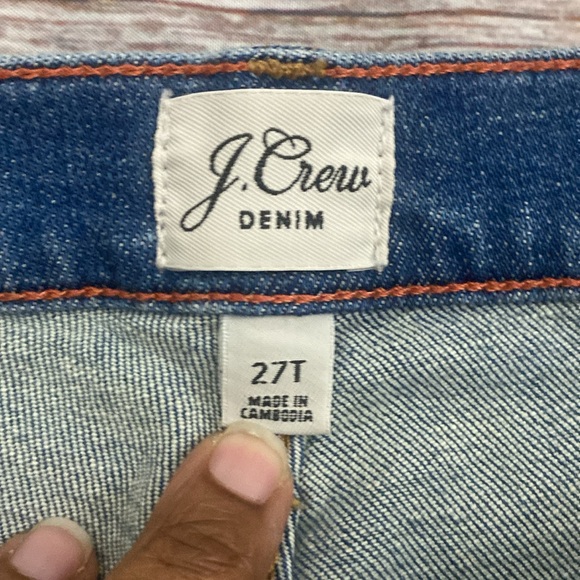 J.Crew 9in vintage straight leg unfinished hem sz 27T - Picture 4 of 14